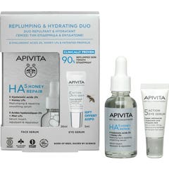 Apivita Sérum Réparateur HA5 Miel 30 ml + 5 Action Sérum Contour des Yeux 5 ml