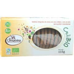 La Campesina Biscuits aux flocons d'avoine Int ananas noix de coco Sans gluten 120g