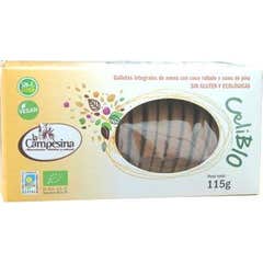 La Campesina Biscuits aux flocons d'avoine Int ananas noix de coco Sans gluten 120g
