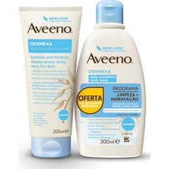 Aveeno Pack Dermexa Creme Emoliente + Gel Banho Emoliente