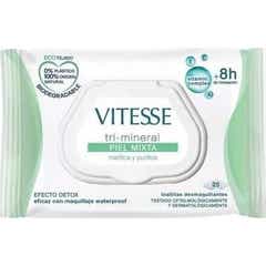 Vitesse Tri-Mineral Toallitas Desmaquillantes Piel Mixta 25uds