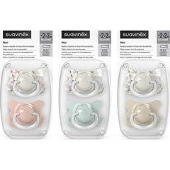 Suavinex Fusion -2 Sucette Silicone Physiologique 2M 2 uts
