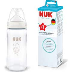 NUK First Choice Biberon en verre 240 ml