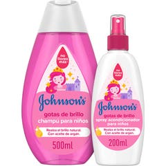 Shampooing et après-shampooing pour enfants Johnson's Baby Shine Drops 500ml + 200ml