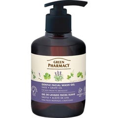 Green Pharmacy Gel Nettoyant Doux Sauge Huile de Raisin 270 ml