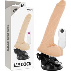 Basecock Vibrateur réaliste télécommandé Naturel 19cm 1pc
