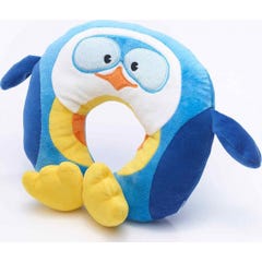 Coussinet cervical gonflable de voyage du pingouin bleu