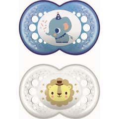 Sucette en silicone originale MAM 16+ M A Double Pack