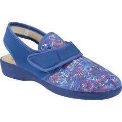 Bruman Chut BR3312 Chausson Femme Fleuri Bleu Taille 37 1 Paire