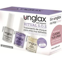 Unglax Pack Ritual SOS Traitement de Choc Ongles Très Abîmés