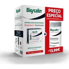 Bioscalin Pack Energy Hombre Ampollas Anticaída 10uds + Champú 400ml