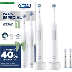 Oral-B Duo Brosse Dents Électrique Professionnelle 2uts