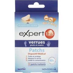 Novodex Expert 123 Verrues Pieds Et Mains Patchs 15 Unités