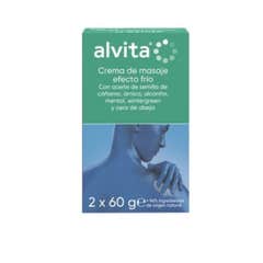 Alvita Crème de massage effet froid 2x60 g