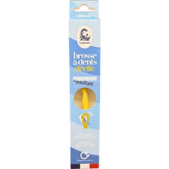 Lamazuna Brosse à Dents Moyenne Jaune Pastel 1 ud
