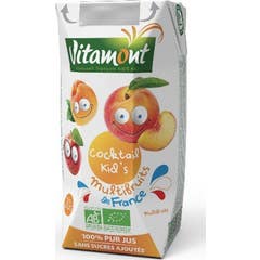 Vitamont Jus Multifruit Bio Sans Sucre 6x200ml