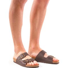 Gibaud Sandale Mule Riviera Boucle Brun T44 1ut