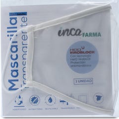 Inca Farma Masque Transparent Blanc Junior 1 Unité