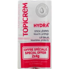 Topicrem Pack Dúo Hydra+ Baume à Lèvres 2x4g