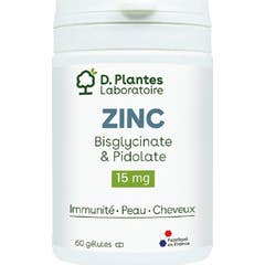 D.Plantes Zinc Bisglycinate Et Pidolate 15mg 60 Gélules