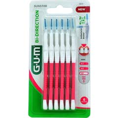 GUM Bi-Direction Brosse Interdentaire 1,2mm 6 Unités