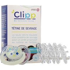Clipp Tétine de sevrage phosphorescente 1 unité