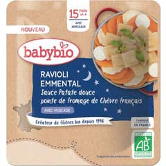 BabyBio Ravioli Emmental Patate Douce Fromages Chèvres Bio 195g