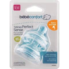 Bebe Confort Tétine Perfect Sense Silicone 0M Taille L 2uts