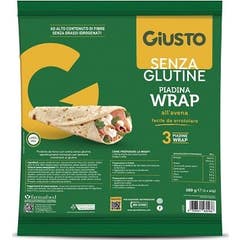 Giusto Sans Gluten Wrap Avoine Bio 3x60g