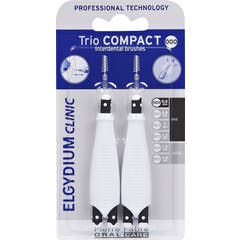 Elgydium Clinic Trio Trio Brosse interdentaire compacte et compacte espace étroit