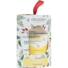 Alvadiem Stick Lèvres Hydratant + Xerolia Gel Douche Surgr 30 ml