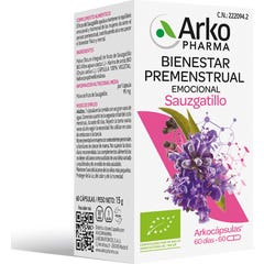 Arkopharma Arkogélules Gattilier Confort Prémenstruel Ménopause 60 Gélules