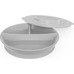 Assiette divisée Twistshake +6 mois Gris 1 pièce
