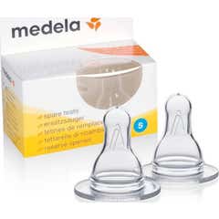Medela mamelons à débit lent taille S 2uds