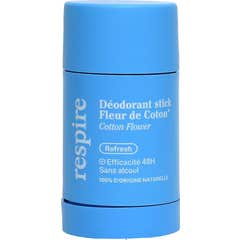 Respire Déodorant Stick Fleur de Coton Efficacité 48H 20 g