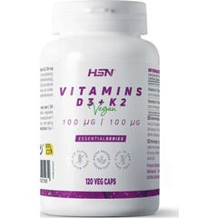 HSN Vitaminas D3 4000UI + K2 100mcg 120vcaps