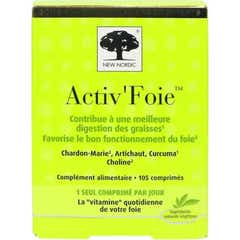 New Nordic Activ'Foie Digestion des Graisses et Activation 105comp