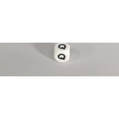 Irreversible Perle Silicone Pour Attache-Sucette Lettre Q 1 unité