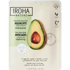 Iroha Nature Mascarilla Facial Tisú Hidratante Aguacate 20ml