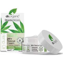 Dr Organic Crème de Sauvetage au Chanvre 24 H 50Ml