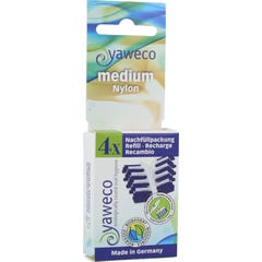 Yaweco Recharges Brosse à Dents Écologique Nylon Medium 4 unités