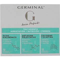 Germinal Traitement Action Profonde Hydratation + Nutrition + Fermeté 36 Ampoules