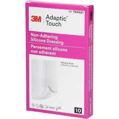 3M Adaptic Touch 7,6 x 5 cm Pansements de Silicone 10 Unités