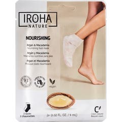 Iroha Nature Calcetines con Aceite de Argán y Macadamia 20ml