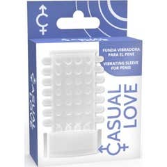 Casual Love Transparent Vibrating Penis Sleeve 1pc