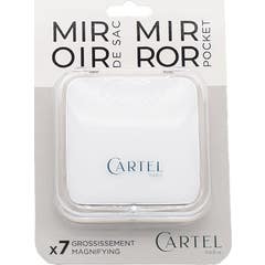Vitry Cartel Miroir de Sac Carre Blanc 8.5cm x7 1 Unité