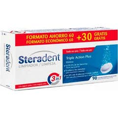 Steradent Triple Action Plus Nettoyant 90 Comprimés Steradent Triple Action Plus Nettoyant 90 Comprimés