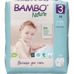 Bambo Nature Couches Taille 3 M 4-8kg 28uts