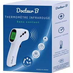 Docteur B Thermomètre Infrarouge Frontal Blanc 1ut