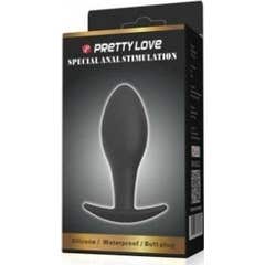 Pretty Love Anal Plug Anal Plug en silicone 8.5 Cm Noir 1pc